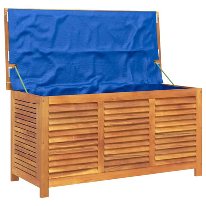 Boîte de rangement de jardin persiennes 113x50x56cm bois acacia