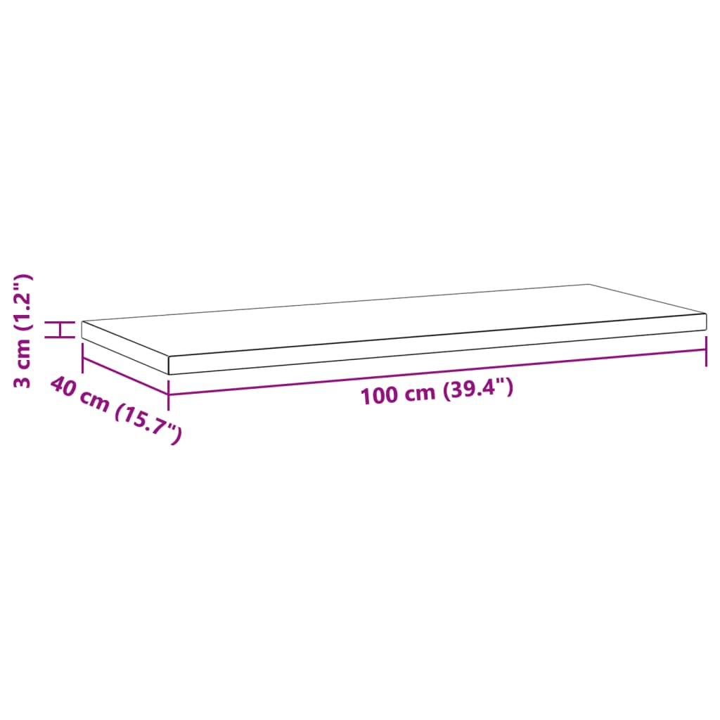 Étagères murales 2 pcs 100x40x3 cm argenté acier inoxydable