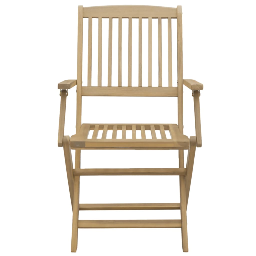 Chaises de jardin pliantes lot de 6 54,5x58x90 cm bois d'acacia