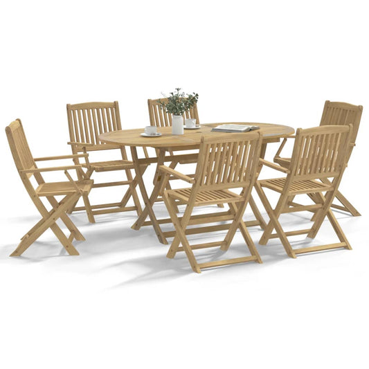 Chaises de jardin pliantes lot de 6 54,5x58x90 cm bois d'acacia