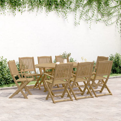 Chaises de jardin pliantes lot de 8 54,5x58x90 cm bois d'acacia