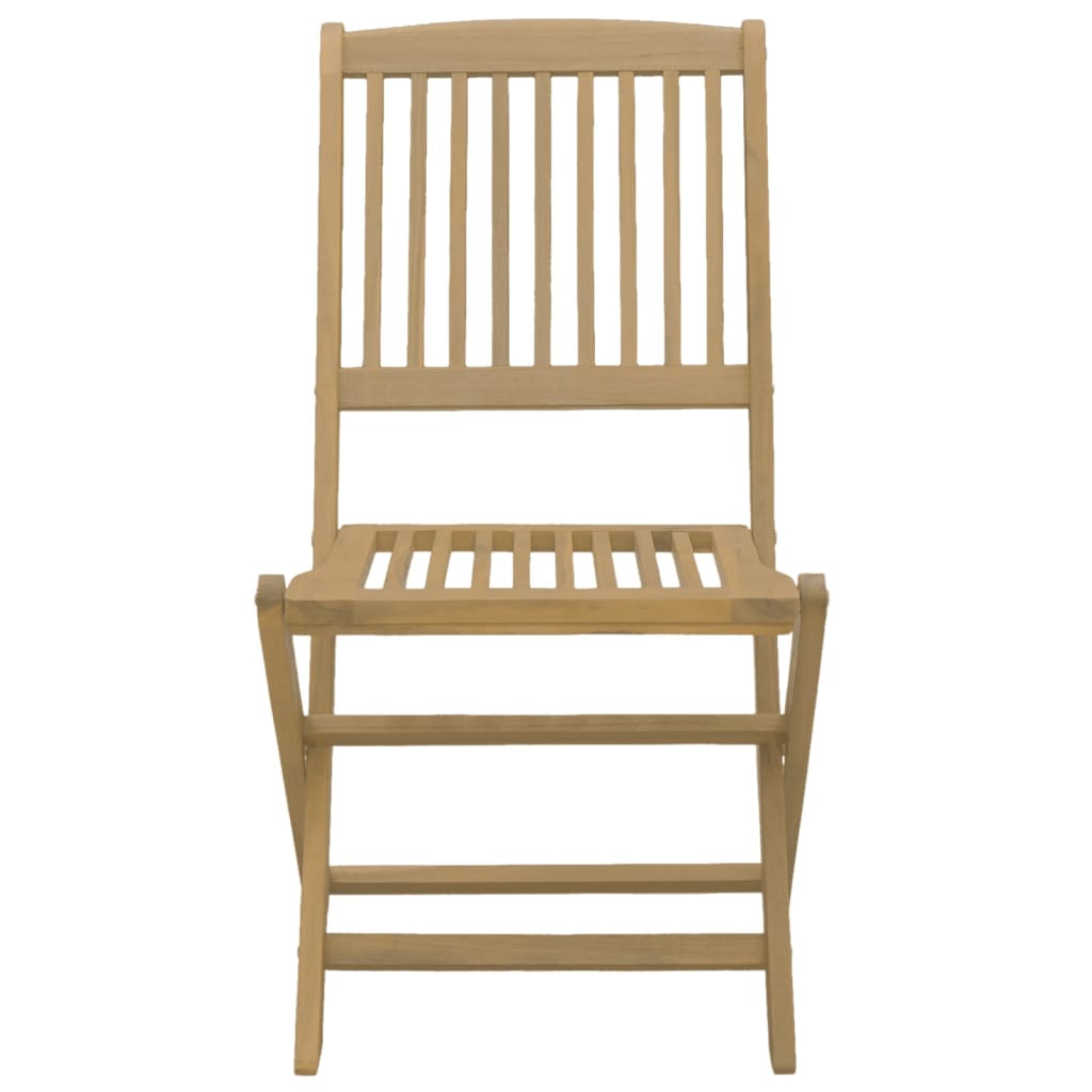 Chaises de jardin pliantes lot de 6 48,5x57x90 cm bois d'acacia