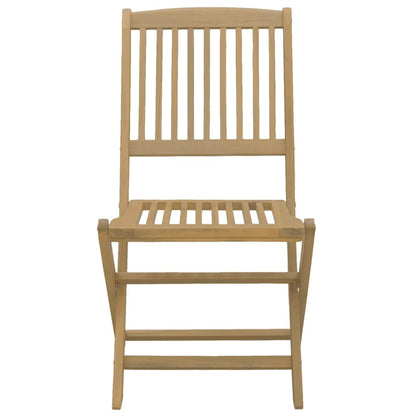 Chaises de jardin pliantes lot de 6 48,5x57x90 cm bois d'acacia