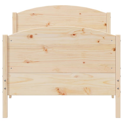 Cadre de lit sans matelas 100x200 cm bois massif de pin