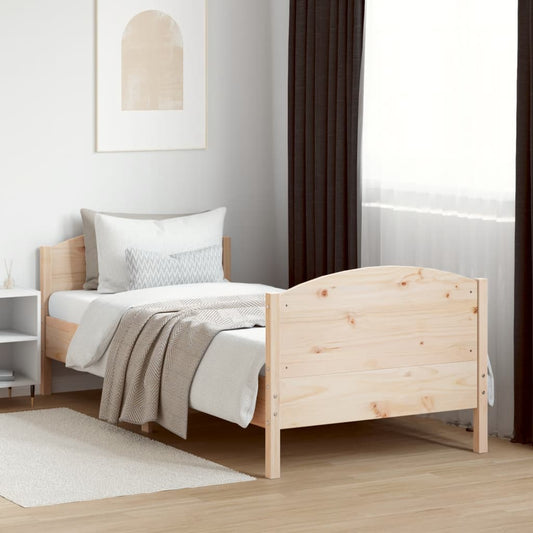 Cadre de lit sans matelas 90x200 cm bois de pin massif