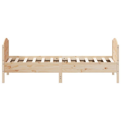 Cadre de lit sans matelas 90x190 cm bois de pin massif