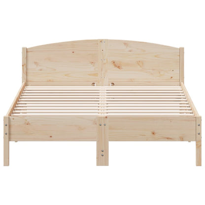 Cadre de lit sans matelas 140x200 cm bois massif de pin