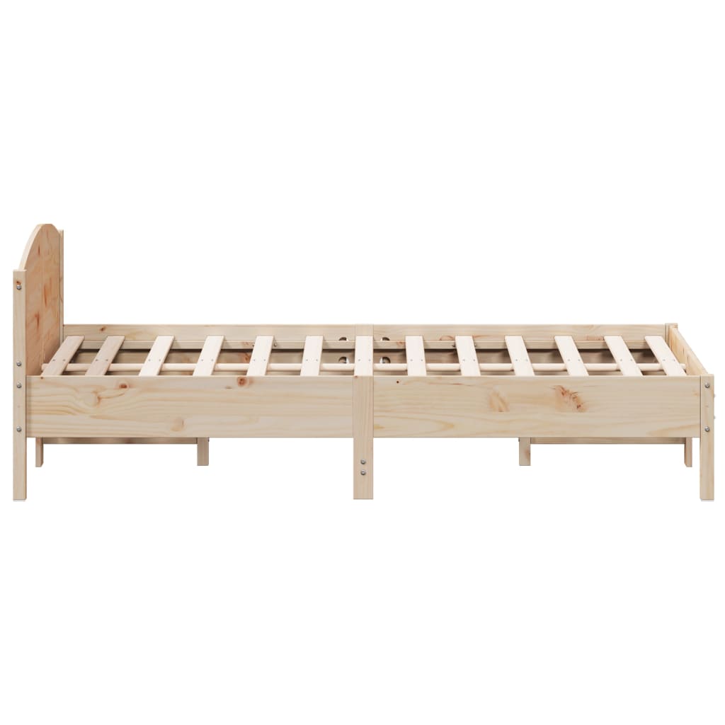 Cadre de lit sans matelas 140x200 cm bois massif de pin