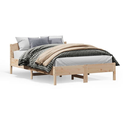 Cadre de lit sans matelas 140x200 cm bois massif de pin