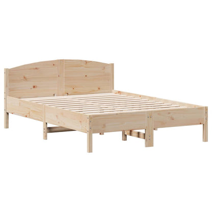 Cadre de lit sans matelas 140x190 cm bois de pin massif