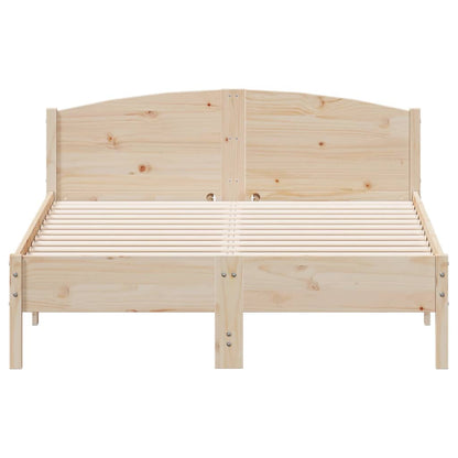 Cadre de lit sans matelas 140x190 cm bois de pin massif