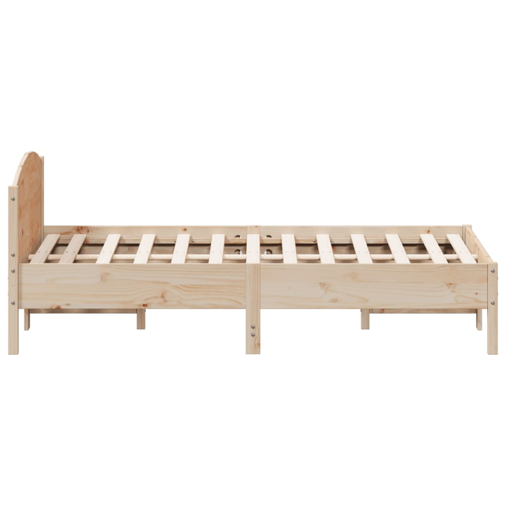 Cadre de lit sans matelas 140x190 cm bois de pin massif