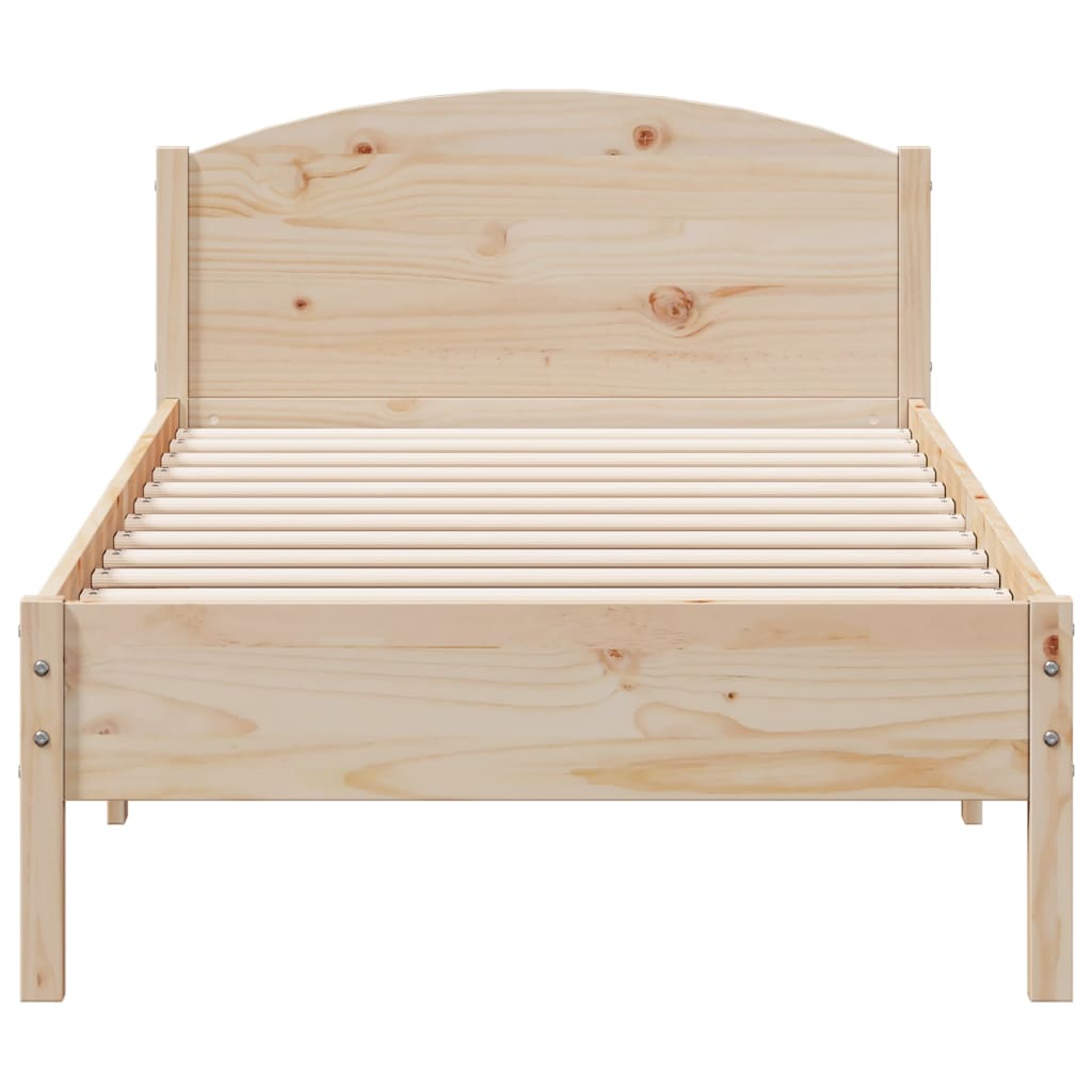 Cadre de lit sans matelas 100x200 cm bois massif de pin