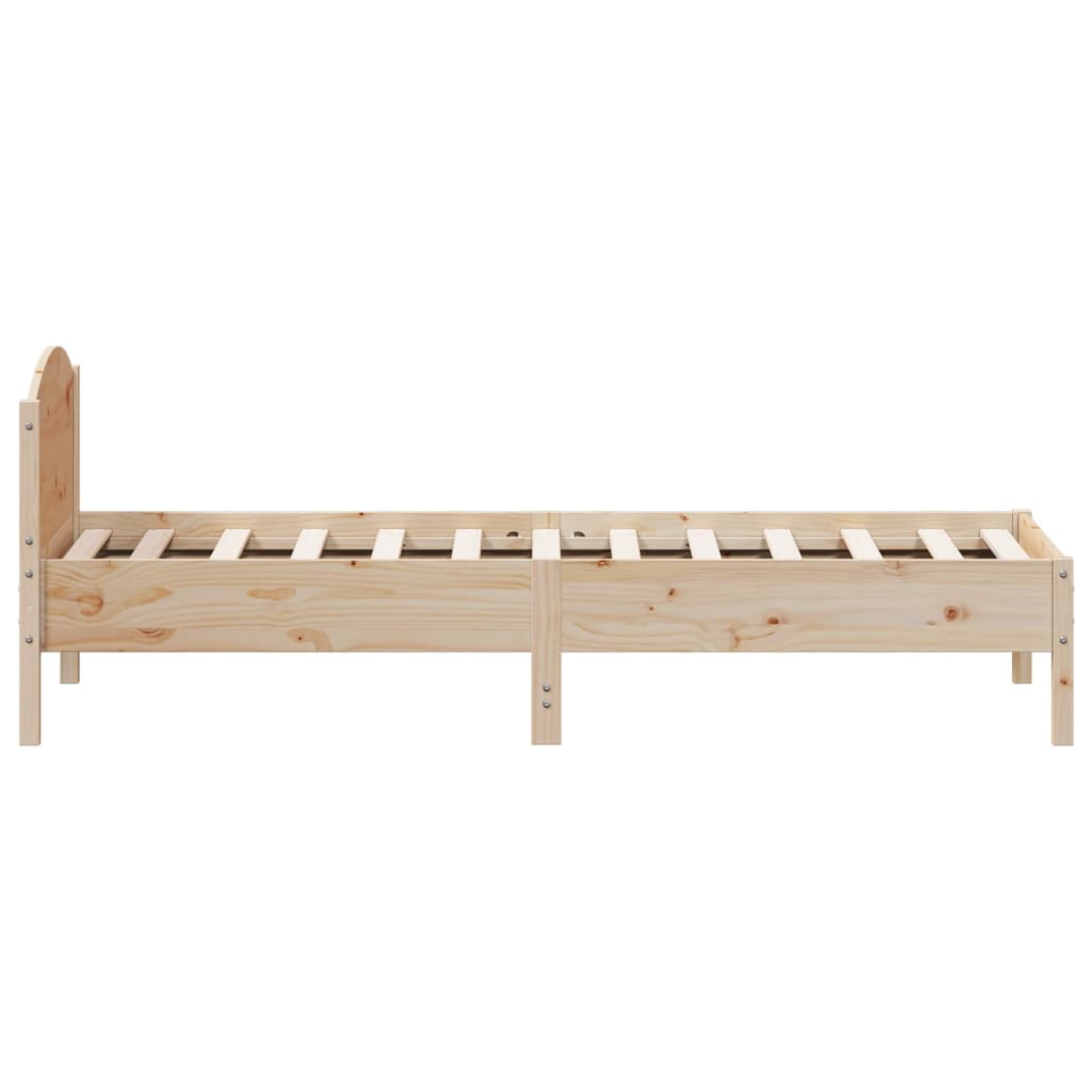 Cadre de lit sans matelas 100x200 cm bois massif de pin