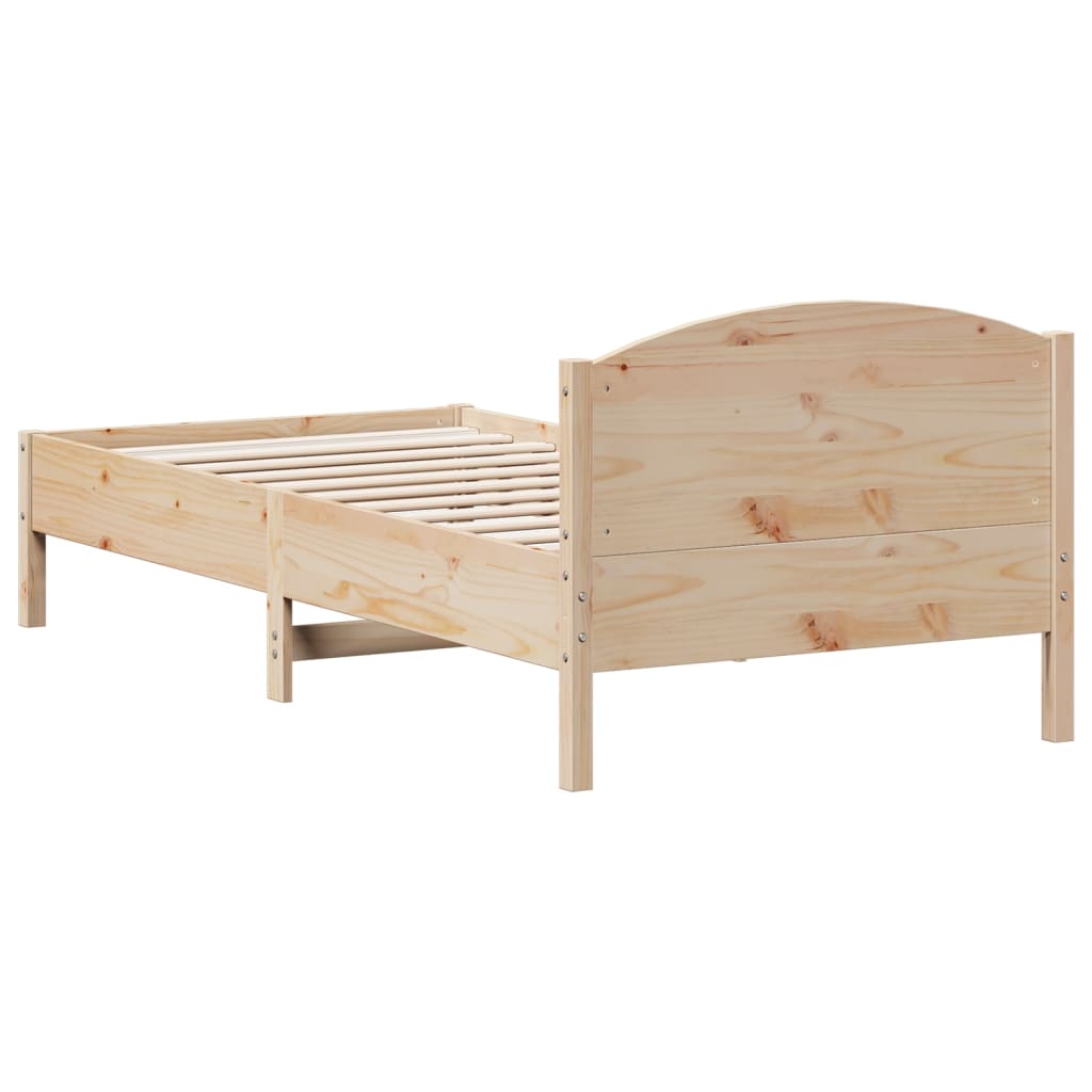 Cadre de lit sans matelas 100x200 cm bois massif de pin