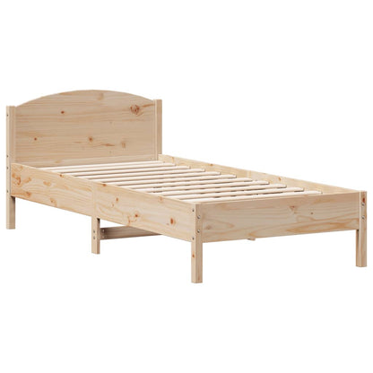 Cadre de lit sans matelas 90x200 cm bois de pin massif