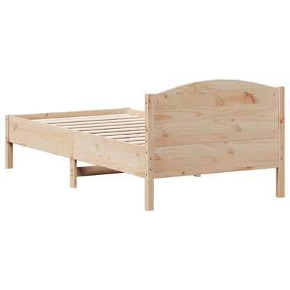 Cadre de lit sans matelas 90x190 cm bois de pin massif