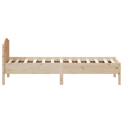 Cadre de lit sans matelas 75x190 cm bois de pin massif