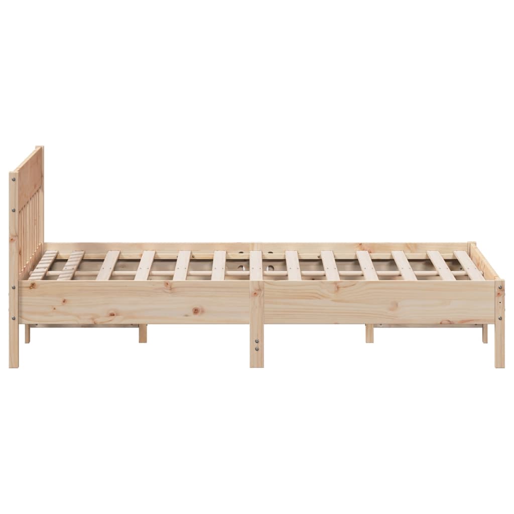 Cadre de lit sans matelas 150x200 cm bois de pin massif