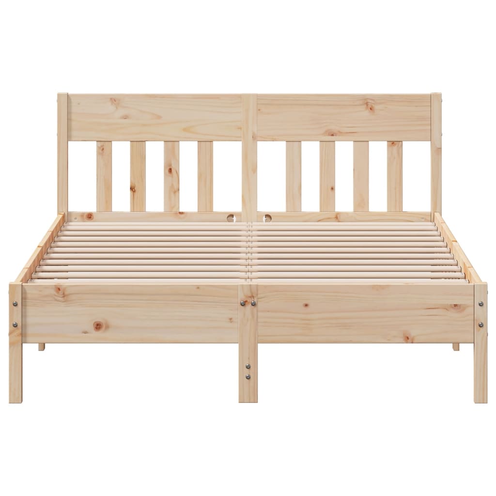 Cadre de lit sans matelas 140x200 cm bois massif de pin