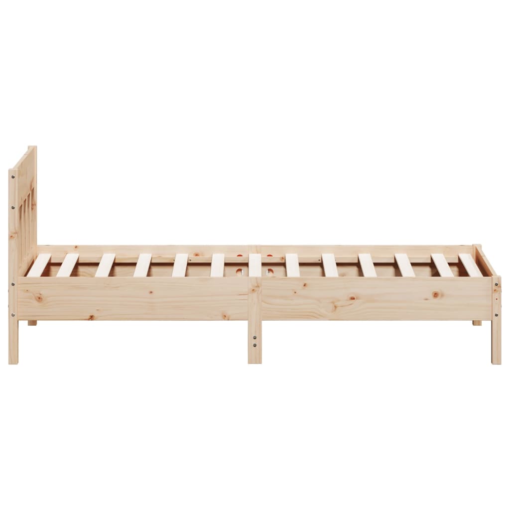 Cadre de lit sans matelas 100x200 cm bois massif de pin