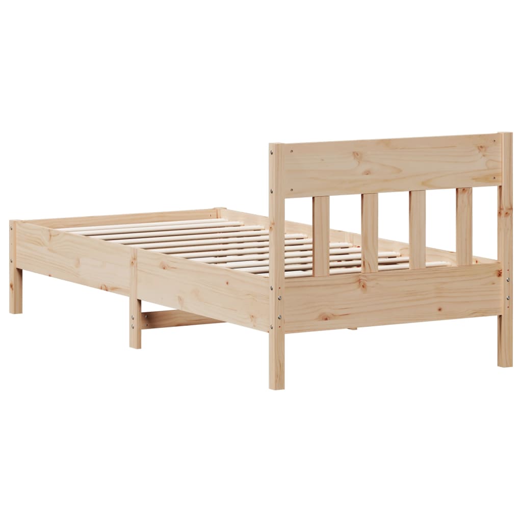 Cadre de lit sans matelas 100x200 cm bois massif de pin