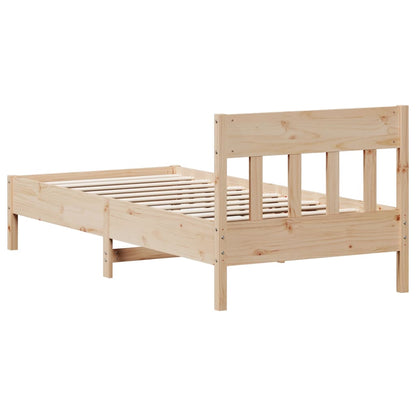 Cadre de lit sans matelas 100x200 cm bois massif de pin