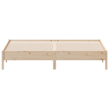 Cadre de lit sans matelas 200x200 cm bois massif de pin