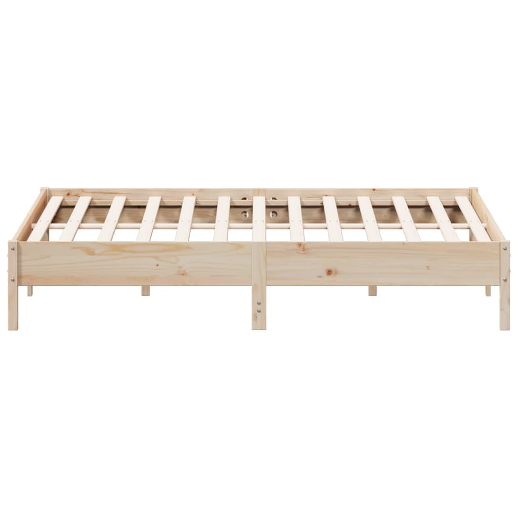 Cadre de lit sans matelas 200x200 cm bois massif de pin