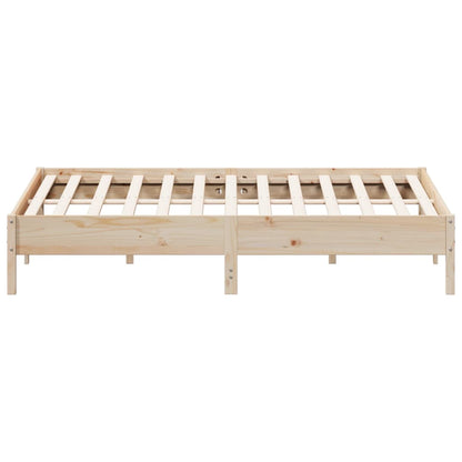 Cadre de lit sans matelas 200x200 cm bois massif de pin