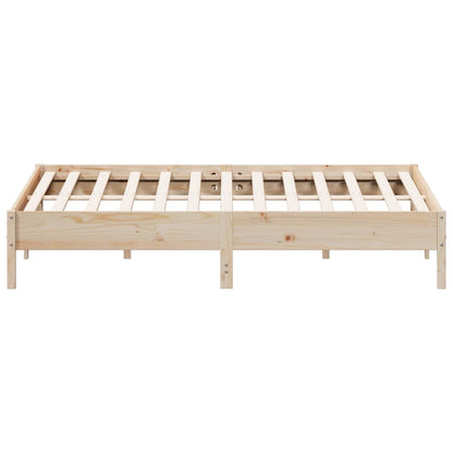 Cadre de lit sans matelas 180x200 cm bois massif de pin