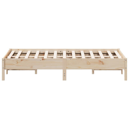 Cadre de lit sans matelas 160x200 cm bois massif de pin