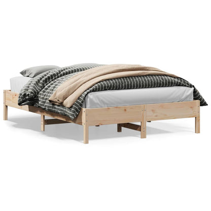 Cadre de lit sans matelas 160x200 cm bois massif de pin