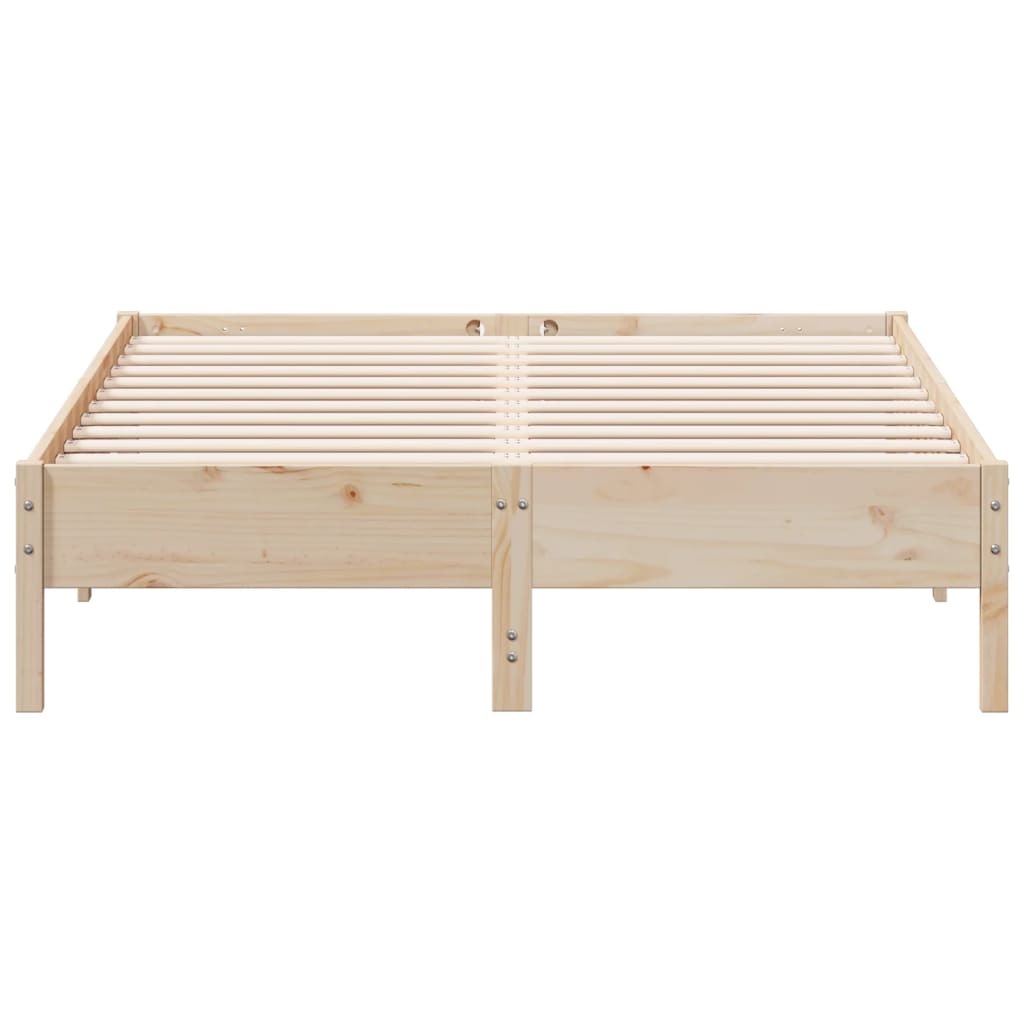 Cadre de lit sans matelas 150x200 cm bois de pin massif