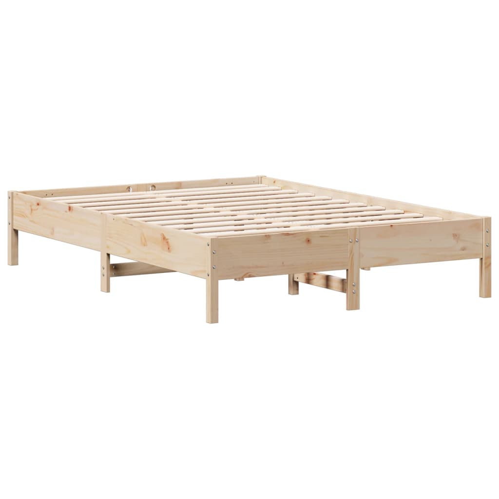 Cadre de lit sans matelas 120x200 cm bois de pin massif