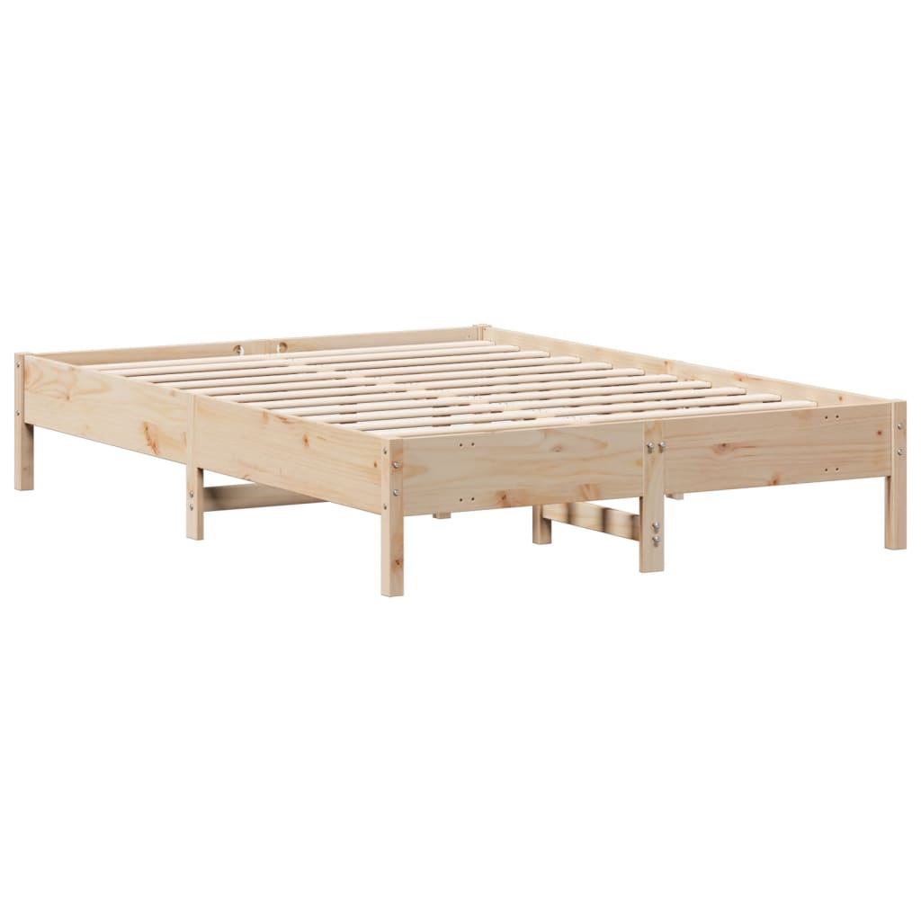 Cadre de lit sans matelas 120x200 cm bois de pin massif