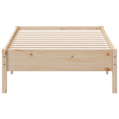 Cadre de lit sans matelas 100x200 cm bois massif de pin