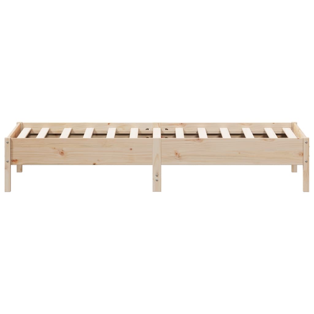 Cadre de lit sans matelas 100x200 cm bois massif de pin