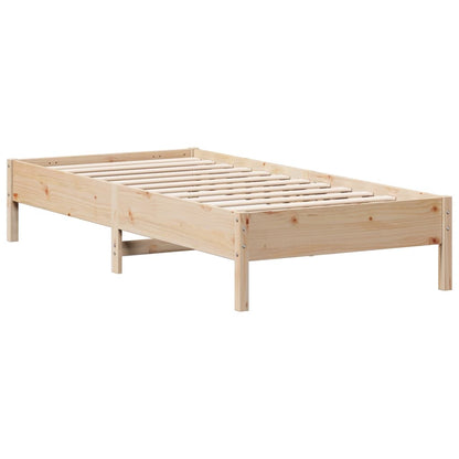 Cadre de lit sans matelas 90x200 cm bois de pin massif