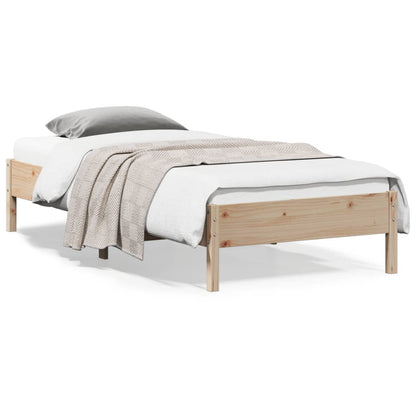 Cadre de lit sans matelas 90x200 cm bois de pin massif