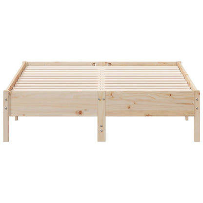 Cadre de lit sans matelas 140x190 cm bois de pin massif