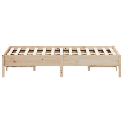 Cadre de lit sans matelas 140x190 cm bois de pin massif