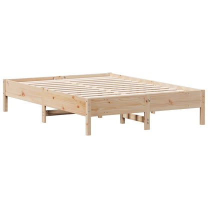 Cadre de lit sans matelas 140x190 cm bois de pin massif