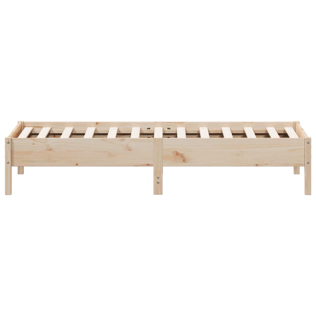 Cadre de lit sans matelas 90x190 cm bois de pin massif