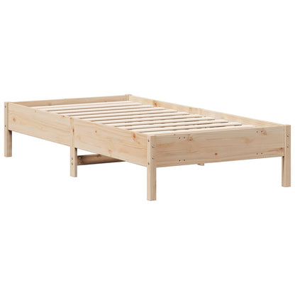 Cadre de lit sans matelas 90x190 cm bois de pin massif