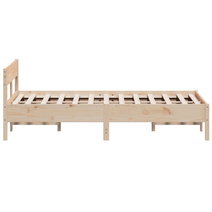 Cadre de lit sans matelas 160x200 cm bois massif de pin