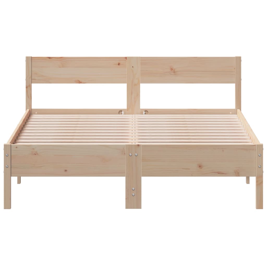 Cadre de lit sans matelas 150x200 cm bois de pin massif