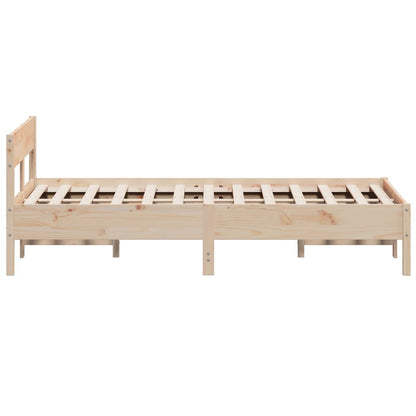 Cadre de lit sans matelas 150x200 cm bois de pin massif