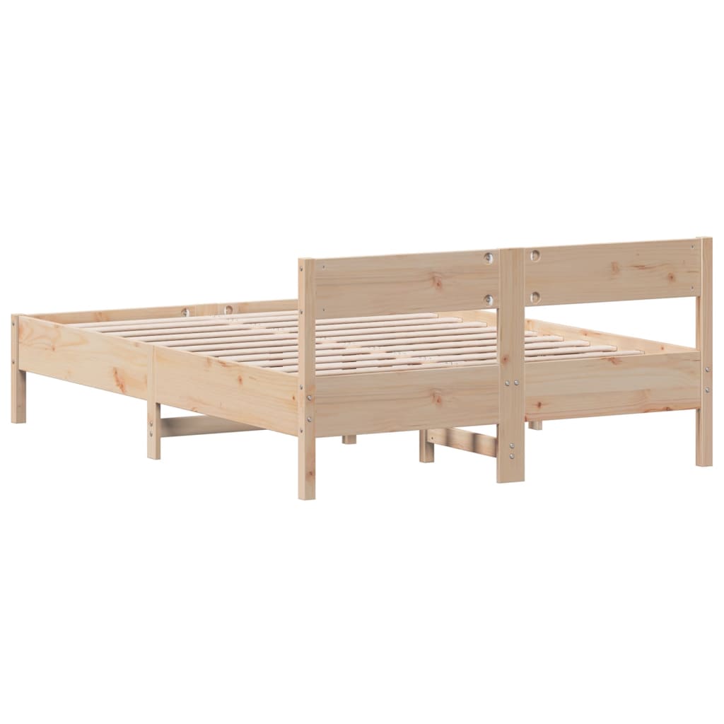 Cadre de lit sans matelas 150x200 cm bois de pin massif