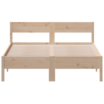 Cadre de lit sans matelas 140x200 cm bois massif de pin